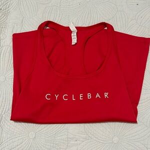 red cyclebar razorback tank top